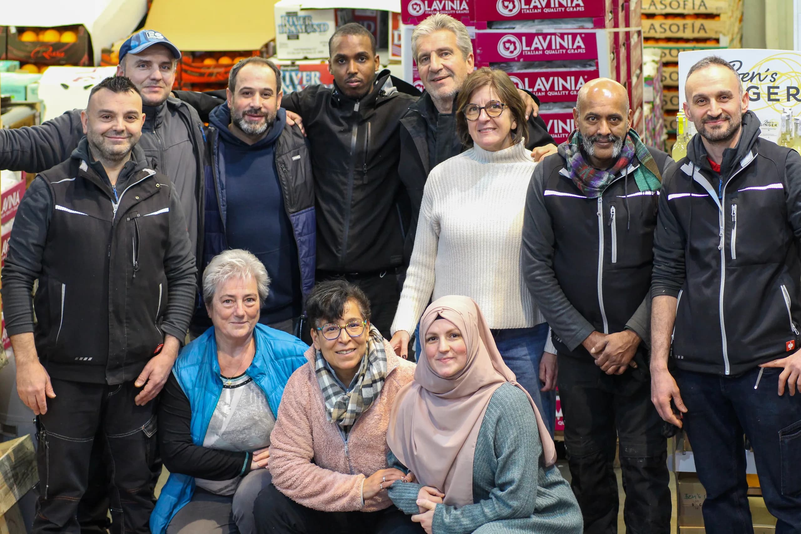 Das Team der Rudolf Leimer GmbH in der Großmarkthalle München